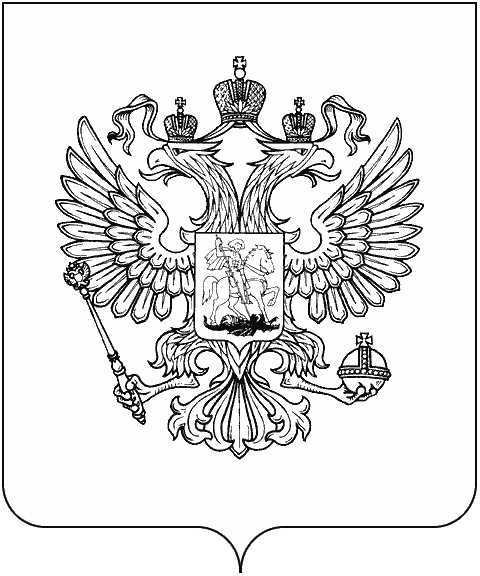 Рисунок Государственного герба Российской Федерации в одноцветном варианте